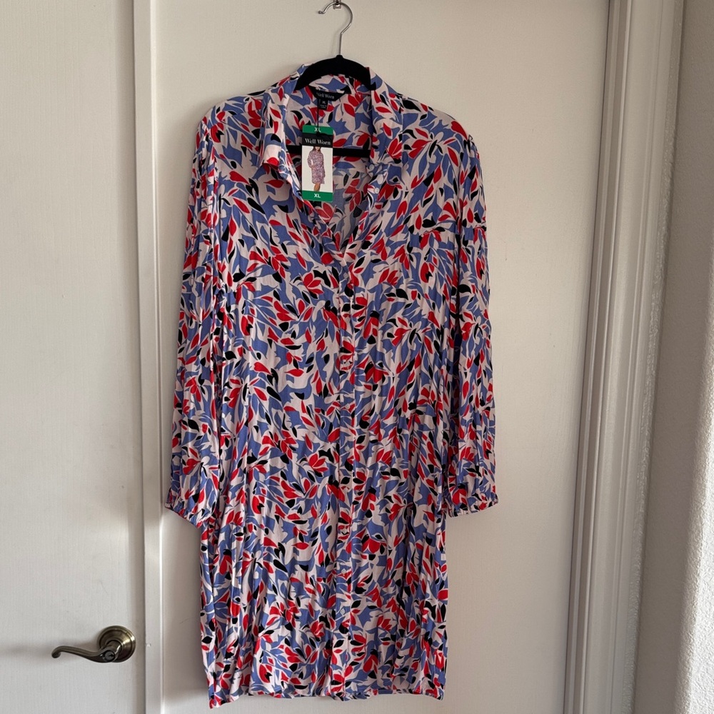 Floral Button-Up Dress